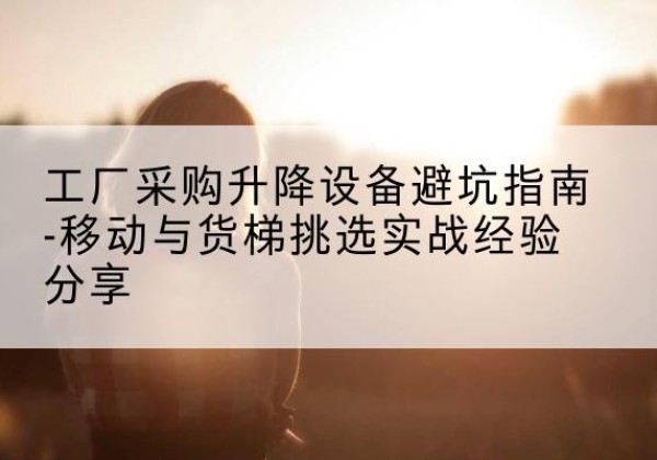 澧县移动式升降机怎么选-工厂采购升降设备避坑指南-移动与货梯挑选实战经验分享